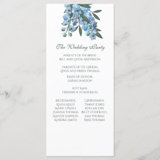 ブルーフローラデルフィニウムブーケ プログラム