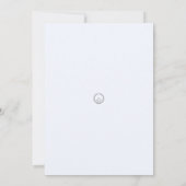 ブルーフローラハローベビー – シャワー招待状 招待状 (裏面)