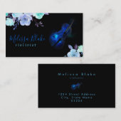 ブルーフローラバイオリン 名刺 (正面/裏面)