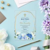 ブルーフローラバウティゾスペインの招待状 アクリル招待状 (インサイチュ (ウェディング))