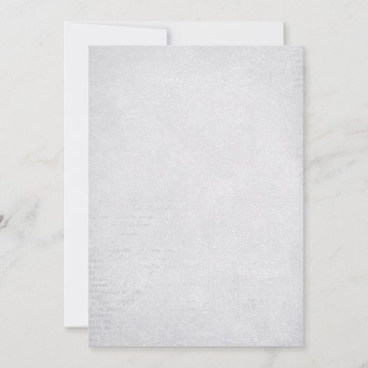 ブルーフローラバタフライボーイ赤ちゃんシャワー 招待状 (裏面)