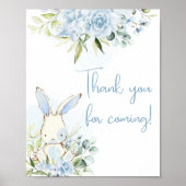 ブルーフローラバニーラビットベビーありがとうございました来。 ポスター (正面)