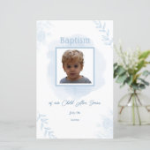 ブルーフローラバプテスマクラシックー – メニューエレガントとメニュー (スタンド正面)