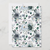 ブルーフローラバルミツワー 招待状 (裏面)