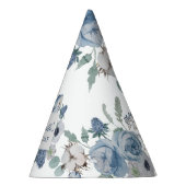 ブルーフローラバースデーパーティーハット パーティーハット (右)