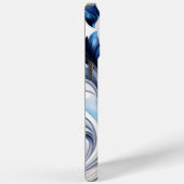 ブルーフローラパステルソフトデザイン Case-Mate iPhoneケース (裏面 / 右)