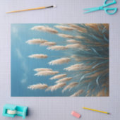 ブルーフローラパンパスグラス 薄葉紙 (クラフト)