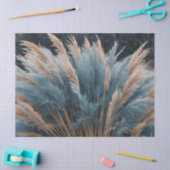 ブルーフローラパンパスグラス 薄葉紙 (クラフト)