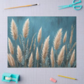 ブルーフローラパンパスグラス 薄葉紙 (クラフト)