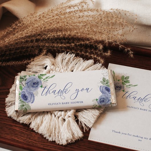 ブルーフローラパーソナライズされたキャンディバー