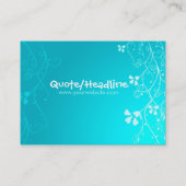 ブルーフローラビッグビジネスカード 名刺 (裏面)