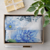 ブルーフローラピーコックティッシュペーパー 薄葉紙 (ギフト)