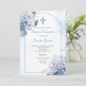 ブルーフローラファーストコムユニオン招待状 招待状 (スタンド正面)