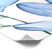 ブルーフローラファーストホーリーコミューンウェルカムサイン ポスター (角)