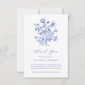 ブルーフローラフォト悔やみや弔慰葬儀記念館 サンキューカード (正面)