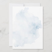 ブルーフローラブライダルシャワーブライダルブランチ招待状 招待状 (裏面)