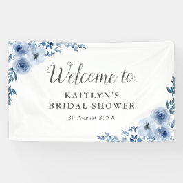 ブルーフローラブライダルシャワー歓迎 横断幕