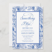 ブルーフローラブライダルシャワー 招待状 (正面)