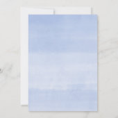 ブルーフローラブライダルティーパーティの招待状 招待状 (裏面)