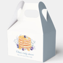 ブルーフローラブルーベリーパンケーキブランチ赤ちゃんシャワー