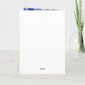 ブルーフローラブロンドヘアガールSweet sixteen カード (裏面)