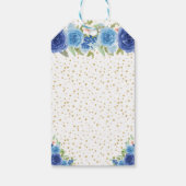 ブルーフローラブロンドヘアプリンセスSweet sixteen ギフトタグ (裏面)