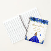 ブルーフローラブロンドヘアプリンセスSweet sixteen ノートブック (内部)