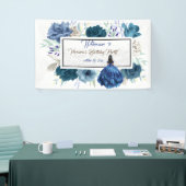 ブルーフローラプリンセスガールバースデーパーティー 横断幕 (トレードショー)