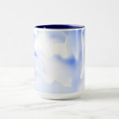 ブルーフローラプリントコーヒーマグ マグカップ (中央)