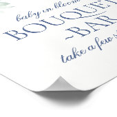 ブルーフローラベビーイン開花あじさいブーケバー ポスター (角)