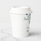 ブルーフローラベビーシャワー 紙コップ (右)