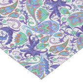 ブルーフローラペイズリー ショートテーブルランナー (コーナー)