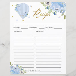 ブルーフローラホットエアバルーンブライダル持参レシピ