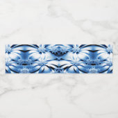 ブルーフローラホリデークリスマスウォーターボトルラベル ペットボトルラベル (シングルラベル)