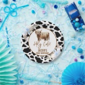 ブルーフローラボーイズ聖牛1歳の誕生日 ペーパープレート (パーティー)