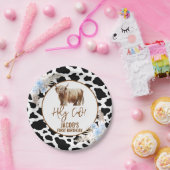 ブルーフローラボーイズ聖牛1歳の誕生日 ペーパープレート (パーティー)