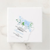 ブルーフローラボーイバプテスマメッセージカード フェイバータグ (インサイチュ)