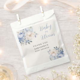 ブルーフローラボーイベビーイン開花シャワー フェイバーバッグ