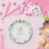 ブルーフローラボーイベビーシャワー紙プレート ペーパープレート (パーティー)