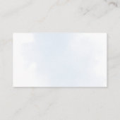 ブルーフローラボーイ赤ちゃんシャワーおむつラッフル エンクロージャーカード (裏面)