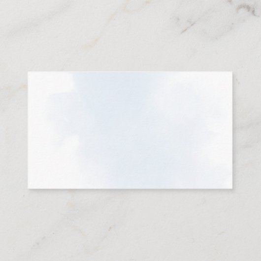 ブルーフローラボーイ赤ちゃんシャワーおむつラッフル エンクロージャーカード (裏面)