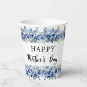 ブルーフローラマザーズデイブランチパーティー 紙コップ (正面)