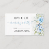 ブルーフローラママのお腹の大きさ エンクロージャーカード (正面)