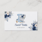 ブルーフローラミキサー名刺 名刺 (正面)