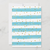 ブルーフローラメキシカンボイ聖餐式招待状 招待状 (裏面)