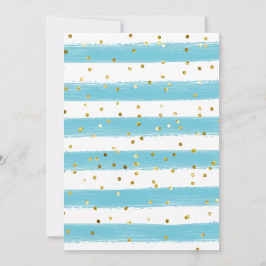 ブルーフローラメキシカンボイ聖餐式招待状 招待状 (裏面)