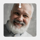 ブルーフローラメモリアル写真記念 メタルオーナメント (裏面)