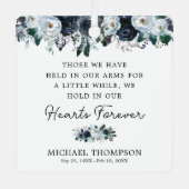 ブルーフローラメモリアル写真記念 メタルオーナメント (正面)