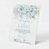 ブルーフローラユーカリおむつラッフル 台座サイン (正面)