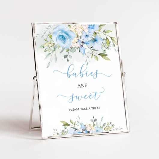 ブルーフローラユーカリベビーは甘い 台座サイン